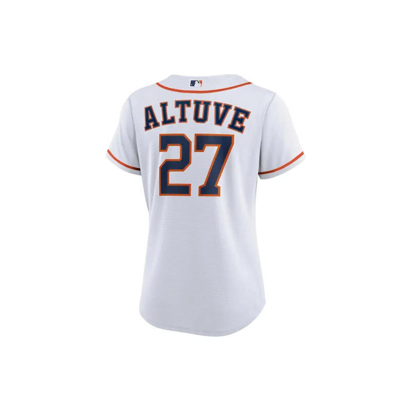Nike MLB Collaboration Houston Astros Jose Altuve Baseball Jacket Women's White-1