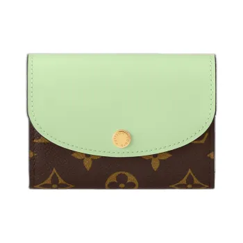LOUIS VUITTON Rosalie Canvas Wallet Women's Spring Green
