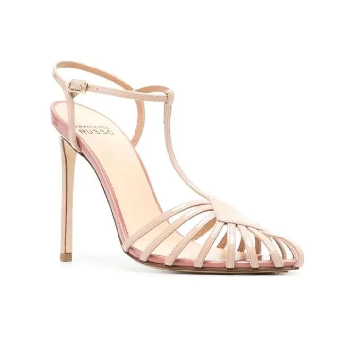 FRANCESCO RUSSO Roman Sandals Women's Ecru-2