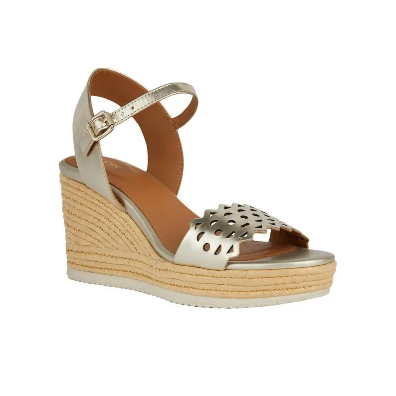 GEOX Strap Sandals 8.5cm Women's Light Gold-3