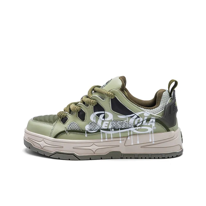Pepsi Jelly Color Series Cushioned Slip-Resistant Low-Top Skateboard Shoes Unisex-18