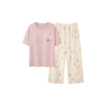 Kerener Spring And Summer Pajama Set Women's Pink