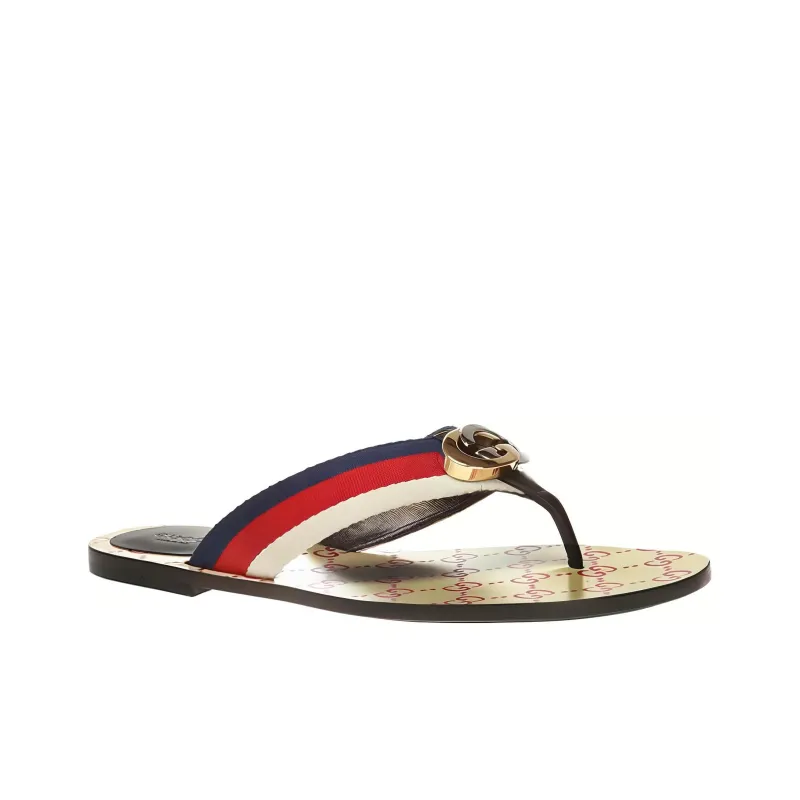 GUCCI Flip Flops Sandals Brown Women's-2