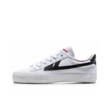 WARRIOR Canvas Shoes Unisex Low Top White Black