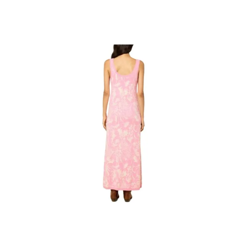 MANOUSH Santa Barbara Jacquard Dress Sleeveless Dress Women's Pink-1