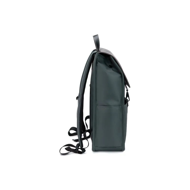YOUR NAME Fabric With Nylon Backpack Regular Men's Gray Green-2