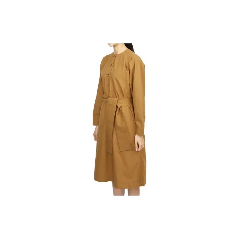 Vanessa Bruno Long Sleeved Dresses Women's Earth Yellow-2