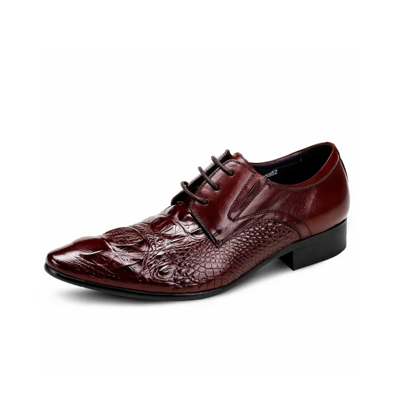 ASTON M.JAZZ Dress Shoes Men Low Top Black/Burgundy/Brown-7