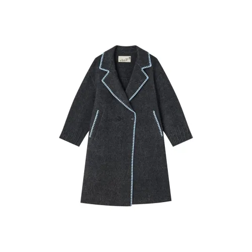 Asuka and new sake Coats Women's Black Gray