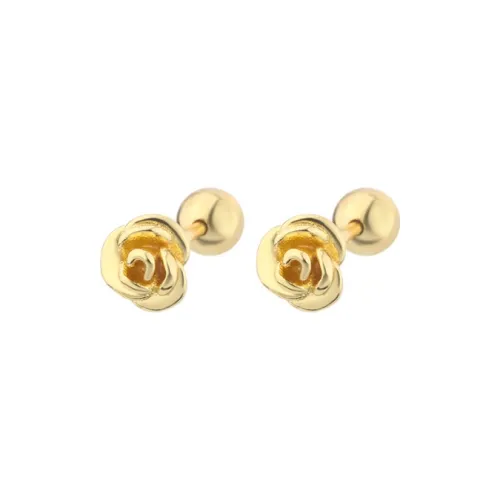 HUAJI Alloy Stud Earrings Women's