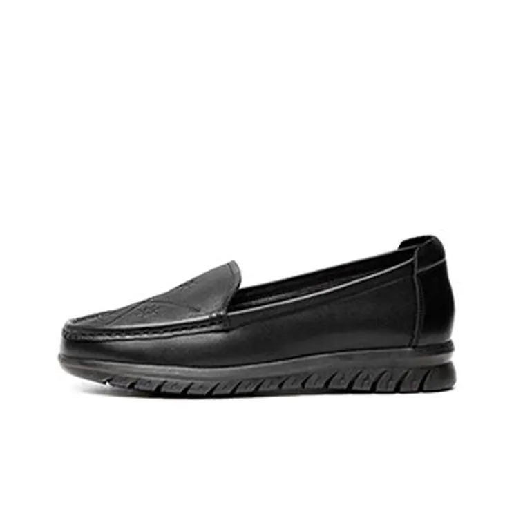 AOKANG Loafers 2.5cm Women's Black-0
