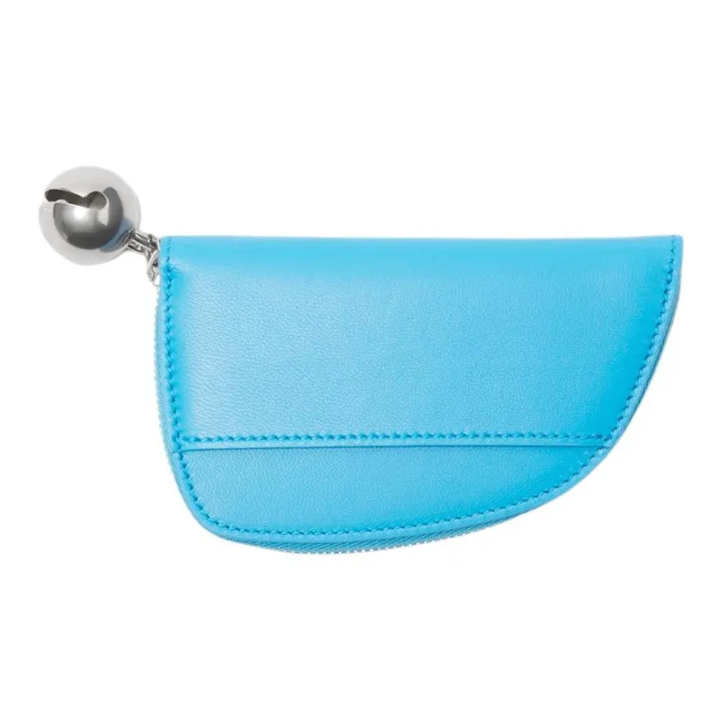 Burberry Sheepskin Coin Purse Women's Blue-1