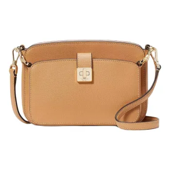 Kate Spade Grain Leather Shoulder Bag, Crossbody Bag Women's Brown