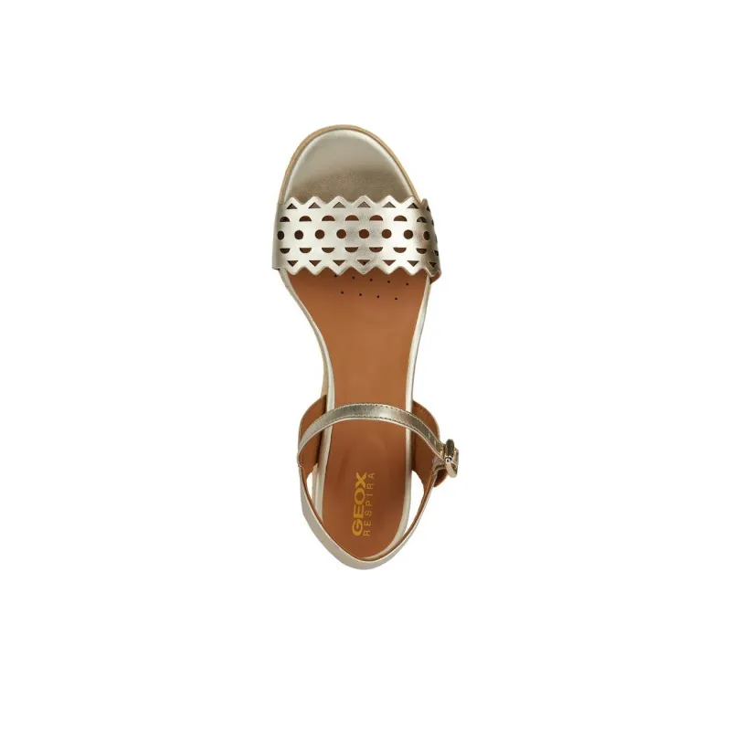 GEOX Strap Sandals 8.5cm Women's Light Gold-4