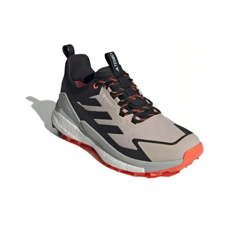 Adidas Terrex Free Hiker 2.0 Low Gore Tex Wonder Beige Core Black Semi Impact Orange-2