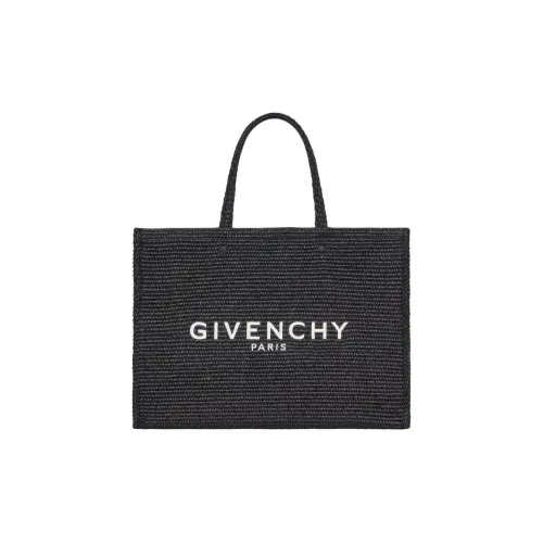 givenchy Skirts G-Tote Raffia Tote Bag Shopping Bag Handbag Medium Size Women's Black