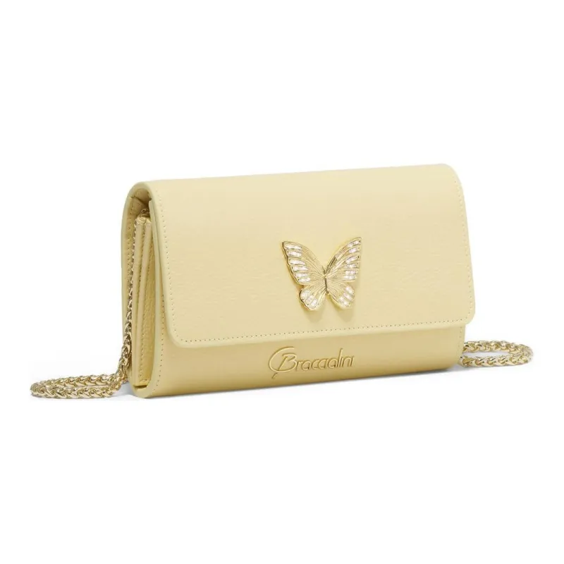 Braccialini Leather Wallet Women's Yellow-1