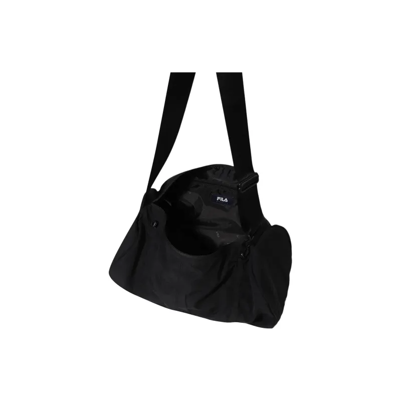 FILA Nylon Shoulder Bag, Crossbody Bag, Handbag Unisex Black-3