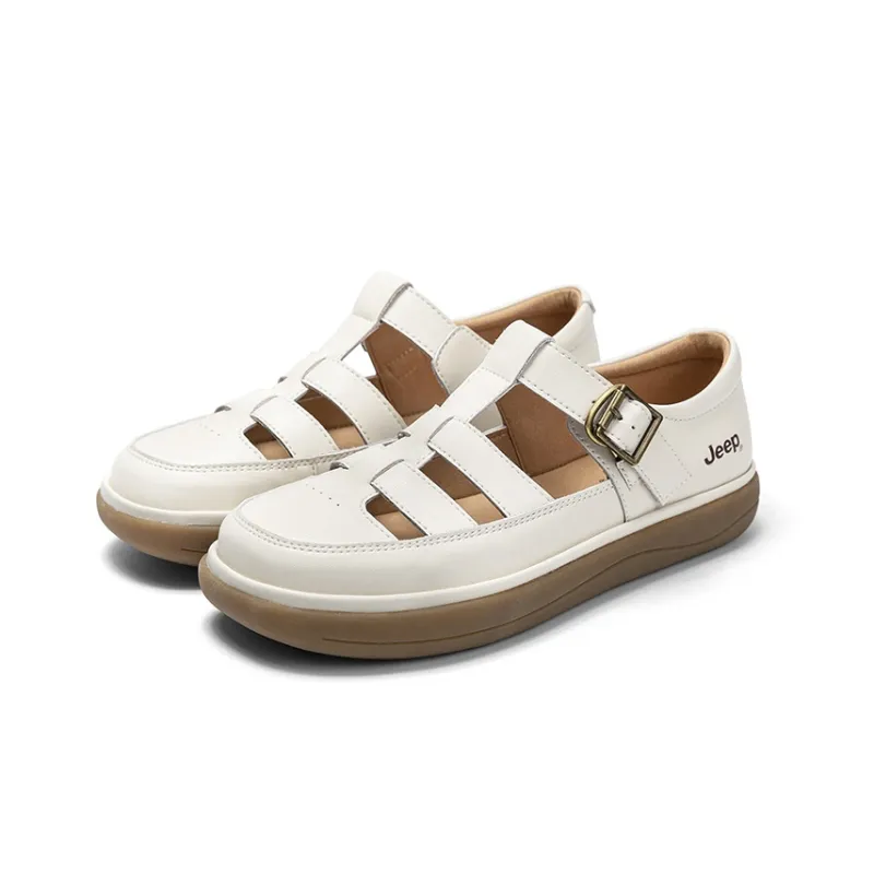 Jeep Casual Single Shoes Women's Ecru-2