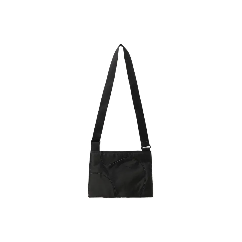 Yohji Yamamoto Nylon Crossbody Bag Shoulder Bag Unisex Black-2