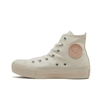 Converse All Star PLTS Rubber Patch HI Durable Cushioning High-Top Canvas Shoes Women's White