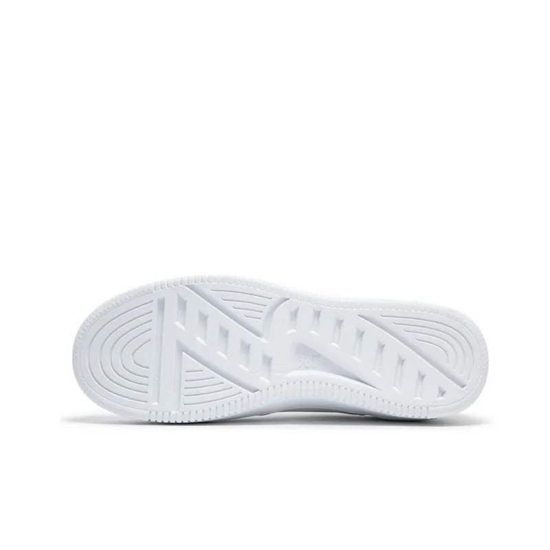 361° Air Force One Anti Slip Wear Resistant Low Top Skateboard Shoes Men's White Gray-4