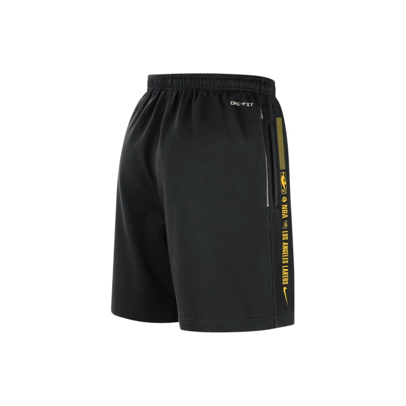 Nike Los Angeles Lakers Standard Issue Courtside Sports Shorts Los Angeles Lakers Men's Black-1