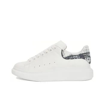 Alexander McQueen Oversized Sneakers 'White With Black Sketch'