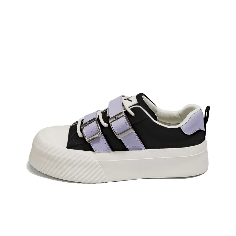 WARRIOR Canvas Shoes Women's Low Top Purple-0