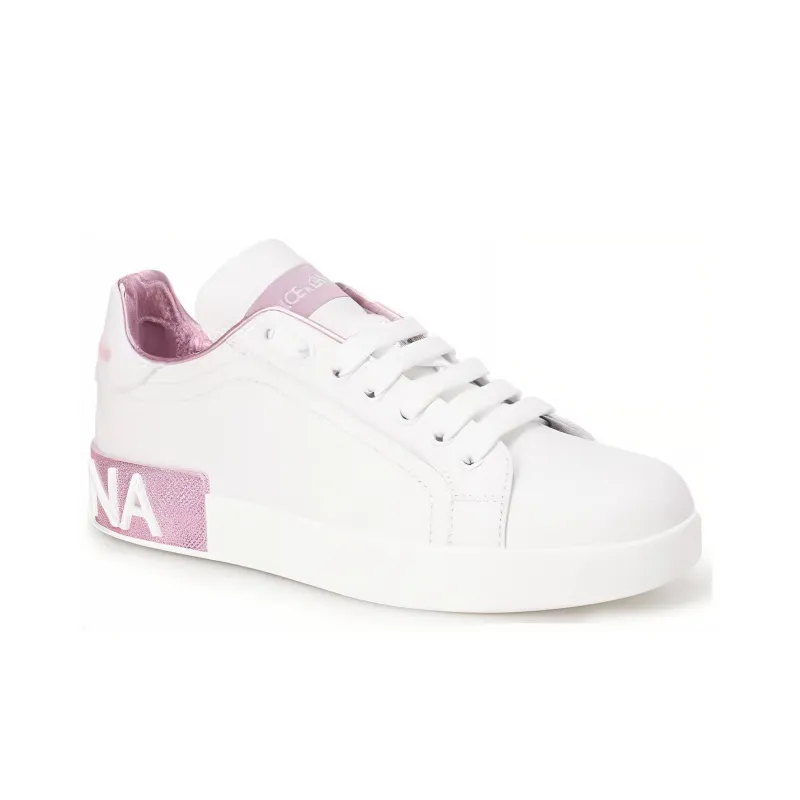 JOHN RICHMOND Low-Top Skateboard Shoes Women's White Pink-2