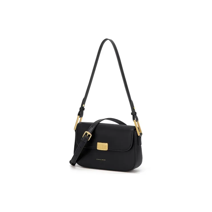 CinvaiKrose Cow Leather With Synthetic Leather Shoulder Bag, Crossbody Bag Trumpets Women's Brown/Ecru/Black-13