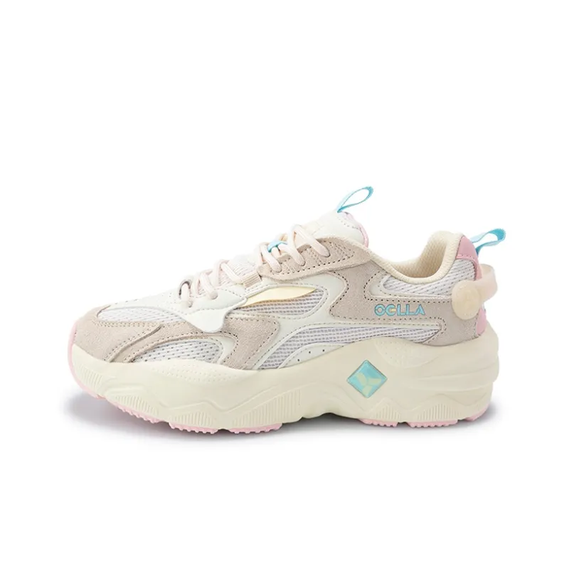 Angela Chunky Sneakers Women's Low Top Obsidian Black/Rose Pink-7