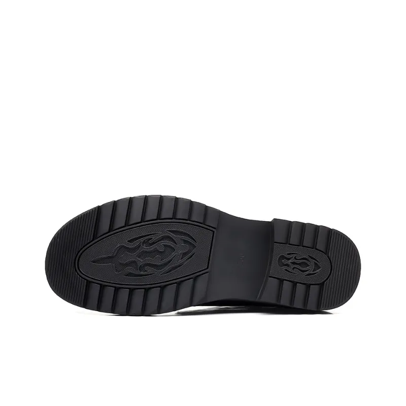 Mulinsen Dress Shoes Men Low Top Black, Brown-3
