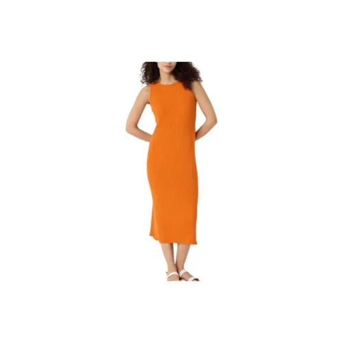 UNIQLO X Ines De La Fressange Sleeveless Dresses Women's Bright Orange