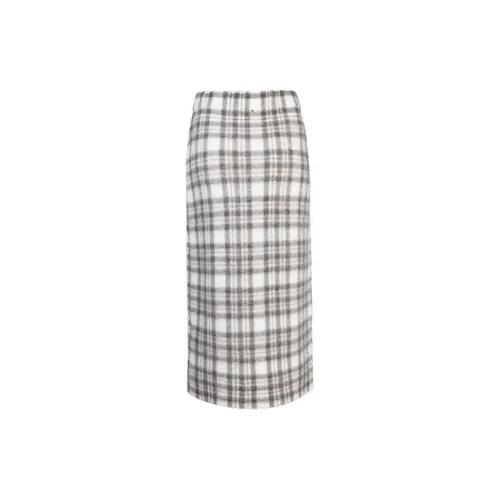 SportMax Casual Long Skirts Women's Milk White