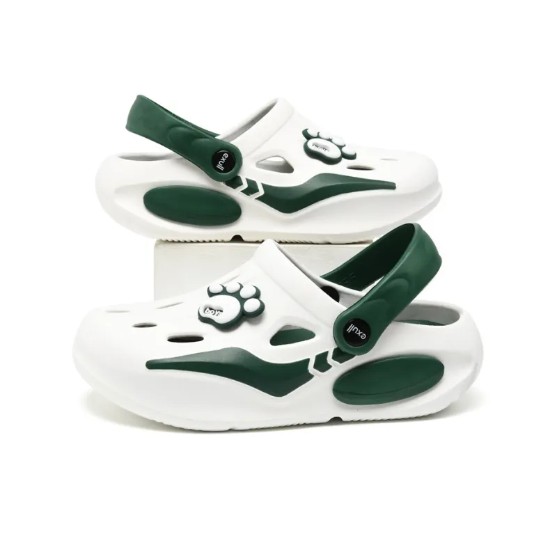 EXULL Q Clogs Women's White Green-4