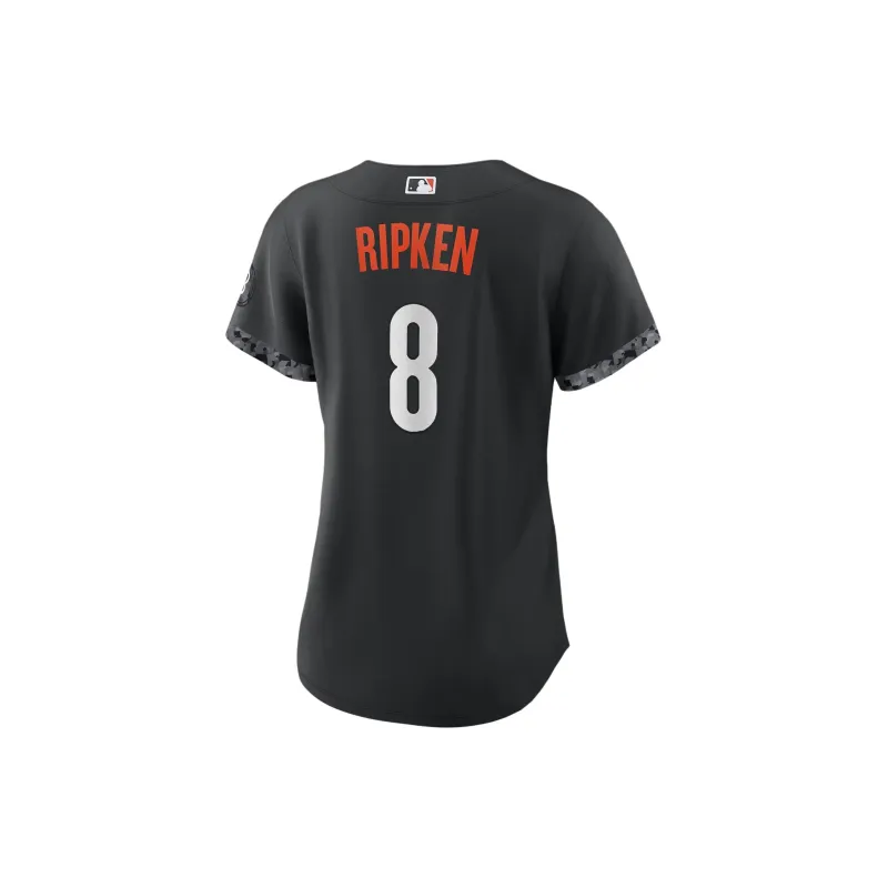 Nike MLB Collaboration Baltimore Orioles City Connect Cal Ripken Baseball Jacket Women's Black-1