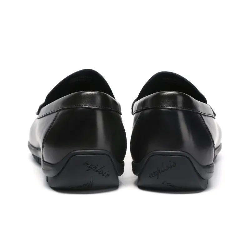 Satchi British Style Loafers Low-Top Men's Black 1.5cm-4
