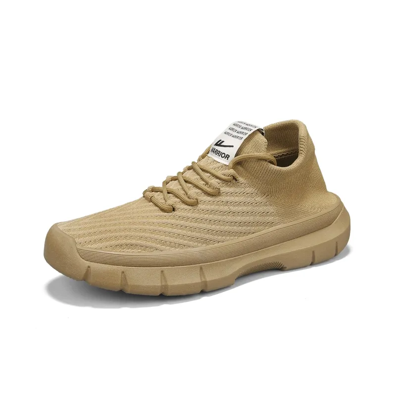 WARRIOR Running Shoes Men Low Top Khaki-1