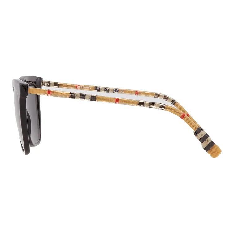 Burberry Plastic Square Sunglasses Women's Black-4