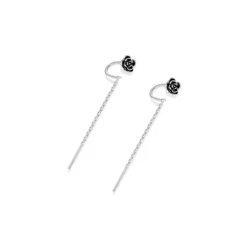 Silver Arashi 999 Fine Silver Drop Earrings Women's