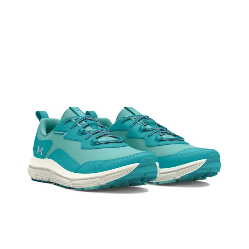 Under Armour Charged Verssert 2 Cushioning, Wear Resistant Low Top Running Shoes Women's Green White-2