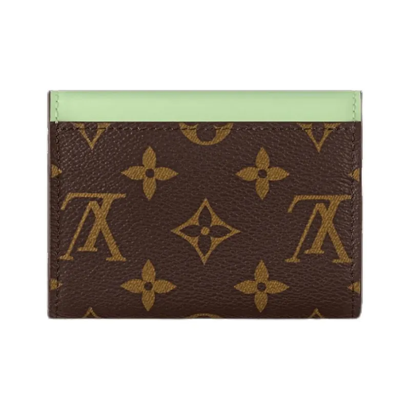 LOUIS VUITTON Rosalie Canvas Wallet Women's Spring Green-4