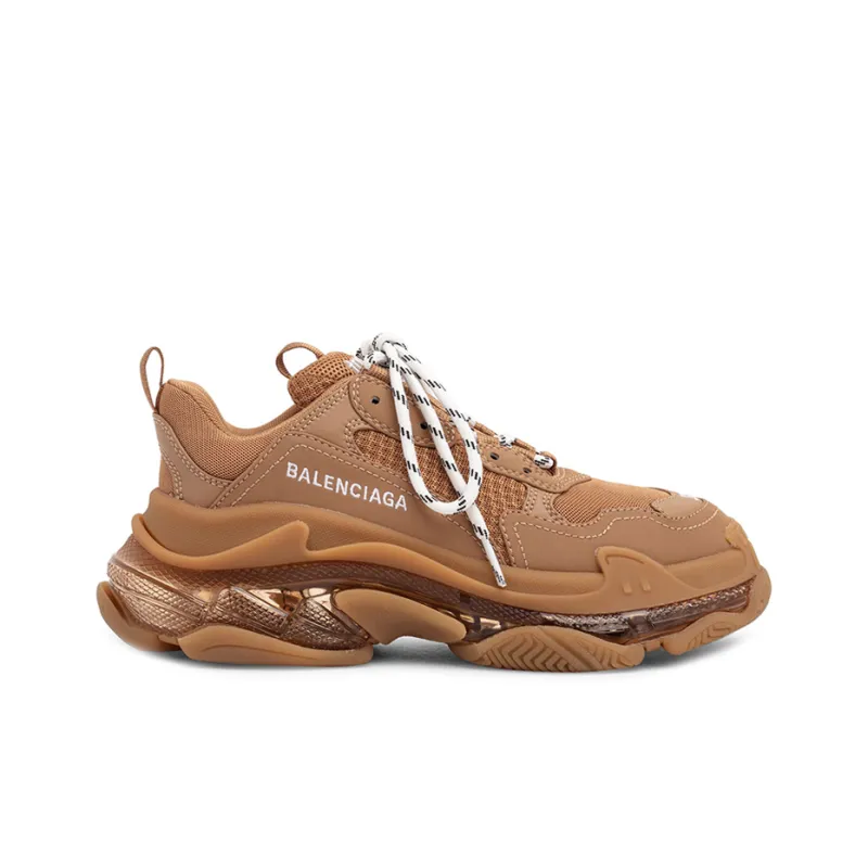 Balenciaga Women's Triple S 'Clear Sole - Light Camel'-1