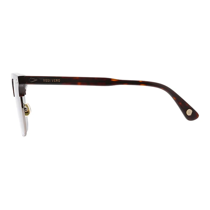 VEDI VERO Acetate Metal Irregular Shape Sunglasses Unisex Tortoiseshell-2