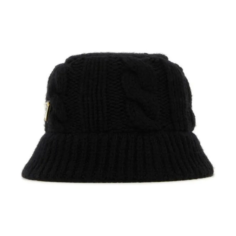 PRADA Cable-Knit Bucket Hat-1