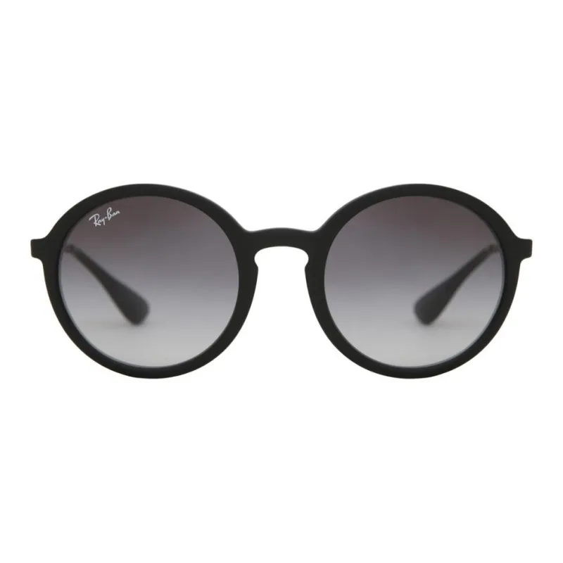 RayBan Metal Round Sunglasses Women's Black-1