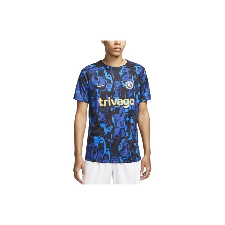 Nike Chelsea FC Academy Pro Soccer Jerseys Men's Dark Blue-2