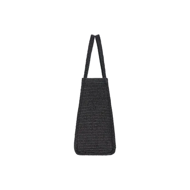 Givenchy G Tote Raffia Tote Bag Shopping Bag Handbag Medium Size Women's Black-1