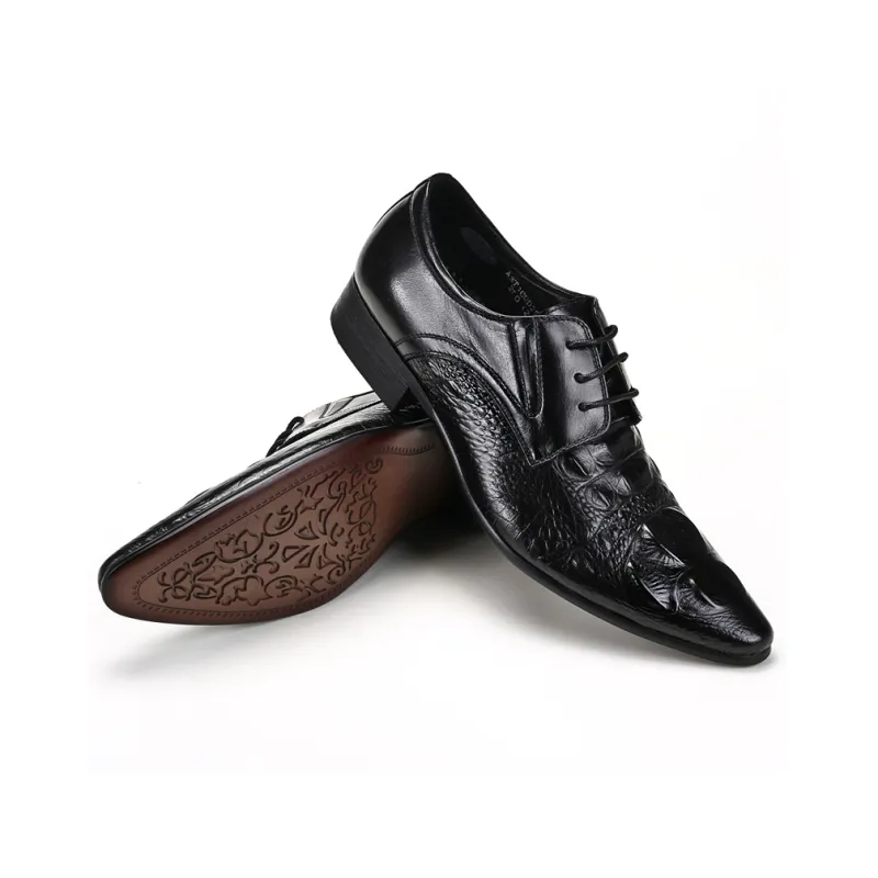ASTON M.JAZZ Dress Shoes Men Low Top Black/Burgundy/Brown-4